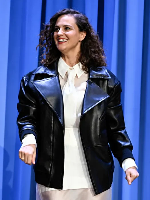 The Tonight Show 2026 Rachael Gunn Leather Jacket