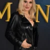 The Whisper Man Premiere Orfeh Black Leather Jacket