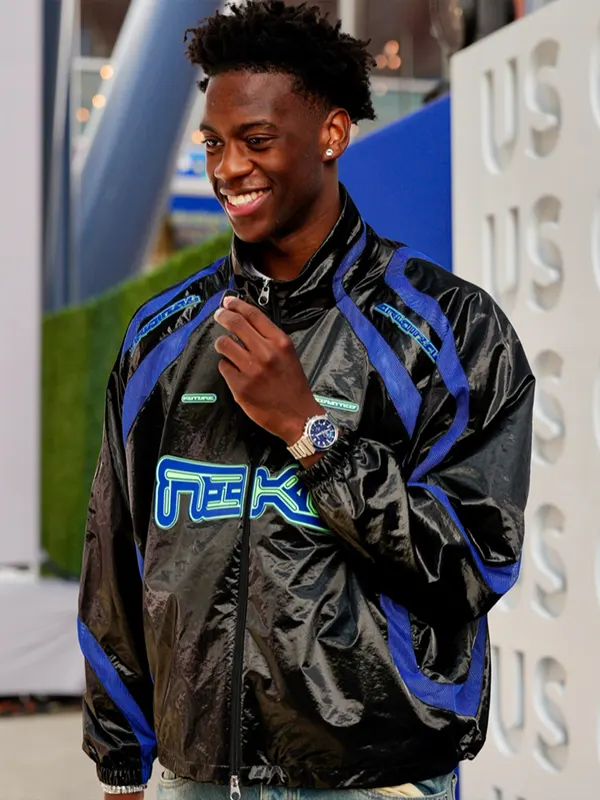 US Open AJ Dybantsa Black And Blue Jacket