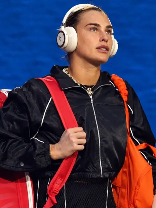 US Open Aryna Sabalenka Black Jacket