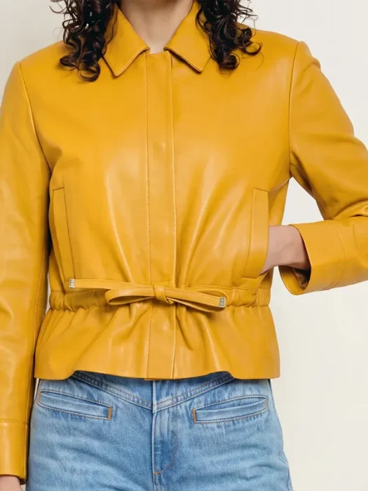US Open Event Alex Eala Leather Jacket