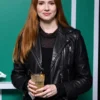 US Open Tennis Karen Gillan Leather Black Jacket