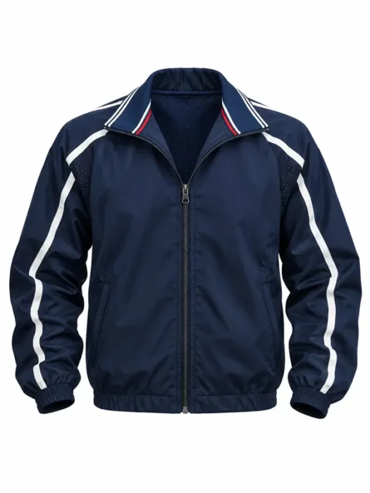 WTA 500 Peyton Stearns Cotton Navy Blue Jacket
