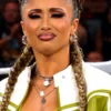 WWE Kelani Jordan Croped Leather Jacket