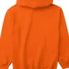 Fleece Halloween Pumpkin Zip Up Hoodie Back