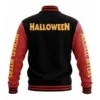 Halloween Baseball Varsity Jacket Back