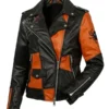 Halloween Patchwork Leather Jacket