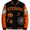 Halloween Pumpkin Varsity Jacket