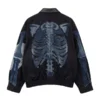 Halloween Rib Cage Skeleton Jacket Back