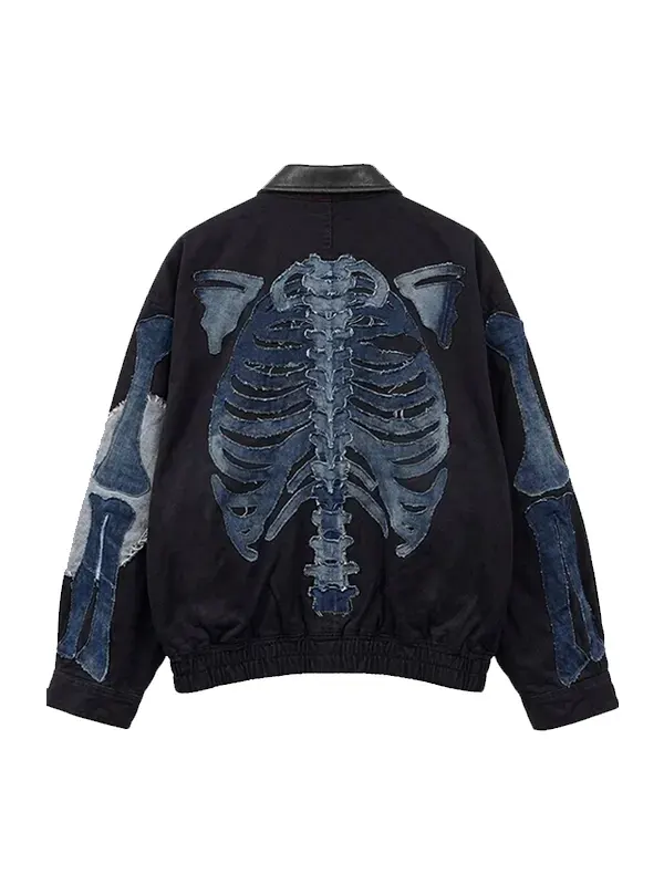 Halloween Rib Cage Skeleton Jacket Back