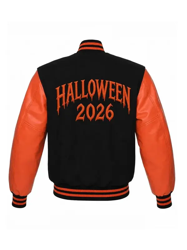 Horror Halloween Varsity Jacket Back