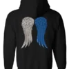 The Walking Dead Daryls Wings Zip Up Hoodie Back