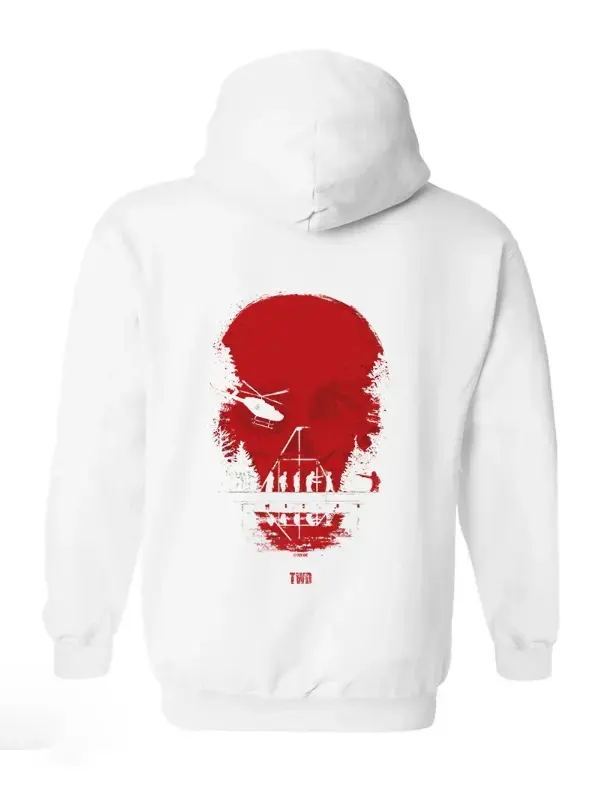 The Walking Dead Skull Fleece Hoodie Back
